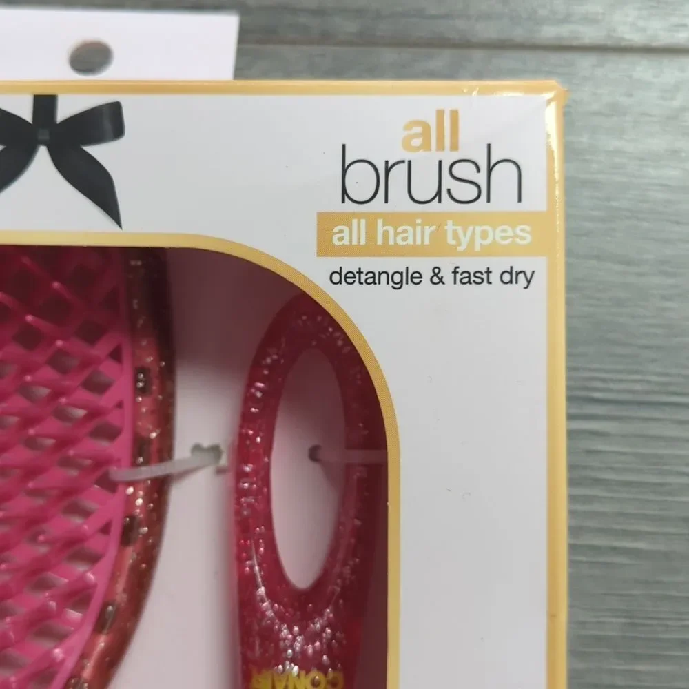 Conair Pink Glitter Hair Brush Set